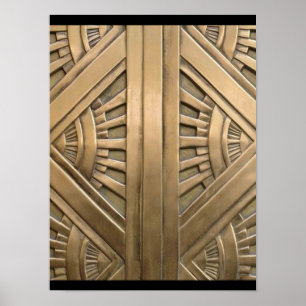goud, art nouveau, art deco, , chic, elegant, vi poster