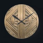 goud, art nouveau, art deco, , chic, elegant, vi ronde klok<br><div class="desc">goud,  art nouveau,  art deco,  ,  chic,  elegant,  Victoriaans,  modern,  trendy,  metaal</div>