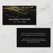 Goud artistiek expressief visitekaartje (Voorkant / Achterkant)