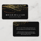 Goud artistiek expressief visitekaartje (Voorkant / Achterkant)