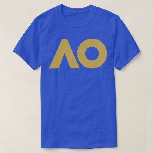 Goud australian open t.o.v. t-shirt (Design voorkant)
