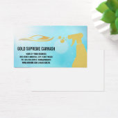 Goud, automatische Logo en spuitfles Visitekaartje (Bureau)