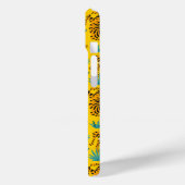 Goud Aziatisch Tijger Patroon Case-Mate iPhone Case (Achterkant / Links)