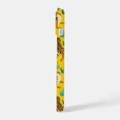 Goud Aziatisch Tijger Patroon iPhone 15 Case (Linkerkant)