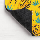 Goud Aziatisch Tijger Patroon Muismat (Hoek)