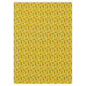 Goud Aziatisch Tijger Patroon Tafelkleed (Voorkant)