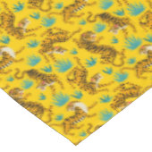 Goud Aziatisch Tijger Patroon Tafelkleed (Gekanteld)