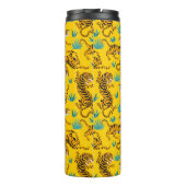 Goud Aziatisch Tijger Patroon Thermosbeker (Achterkant)