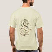 Goud Azië Draak T-shirt (Achterkant)