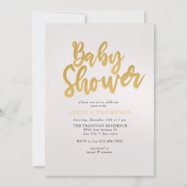 Goud Baby shower Kaart