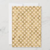 Goud Baby shower Kaart (Achterkant)