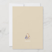 Goud - Baby - vogelbroed - eerste verjaardag Kaart (Achterkant)