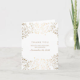 Goud Baby's Breath Witte Trouw Bedankt