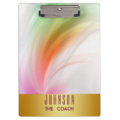 Goud badge Rainbow Waves Schilde Starburst Curves Klembord (Voorkant)