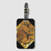 Goud Bagagelabel (Voorkant (verticaal))
