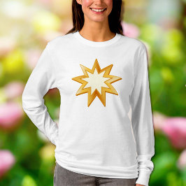 Goud Baha'i symbool T-shirt