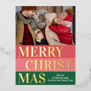 Goud bandbandstaal uit de oude band van de moderne folie feestdagen briefkaart