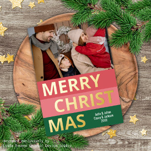 Goud bandbandstaal uit de oude band van de moderne folie feestdagenkaart