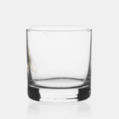 Goud Barok Crest Monogram Naam Whisky Glas (Links)