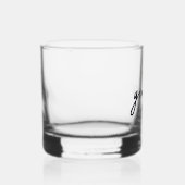 Goud Barok Crest Monogram Naam Whisky Glas (Rechts)
