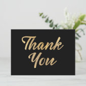 Goud Bedankkaart (Staand voorkant)