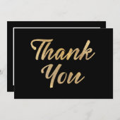 Goud Bedankkaart (Voorkant / Achterkant)