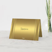 Goud Bedankt Card Gold (Achterkant)