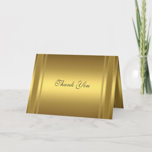 Goud Bedankt Card Gold (Voorkant)