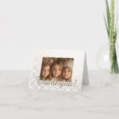 Goud Bedankt Fotokaart (Voorkant)