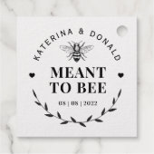 Goud bedoeld voor bijenhoning bedankjes labels (Achterkant)