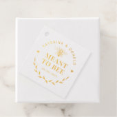 Goud bedoeld voor bijenhoning bedankjes labels (Met doos)