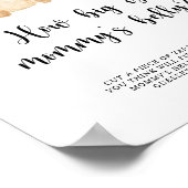 Goud Beer hoe groot is mama's buikspel Poster (Hoek)