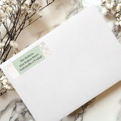 Goud/beige cirkelvormig ontwerp etiket