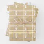 Goud Beige Eid Adha Mubarak Kaaba Schaap Inpakpapier Vel (In situ)