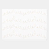 Goud Beige Eid Mubarak Masjid Patroon Ontwerp Inpakpapier Vel (Voorkant 2)