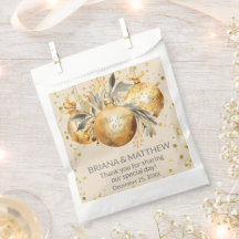 Goud Beige Kerst Bruiloft Favor Bag
