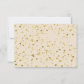 Goud Beige Kerst Bruiloft RSVP Kaart (Achterkant)