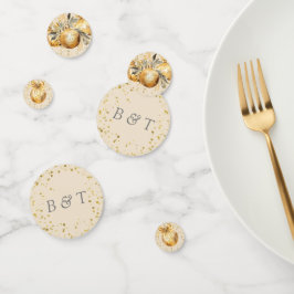 Goud Beige Kerstmis Bruiloft Confetti