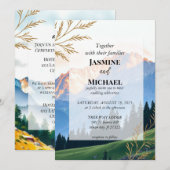 Goud Berg Landschap Kaart (Voorkant / Achterkant)