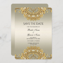 Goud Bewaar de datum Save The Date