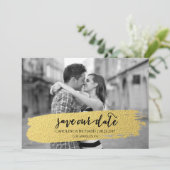 GOUD | BEWAREN VAN DE DATUM SAVE THE DATE (Staand voorkant)
