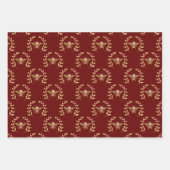 Goud bier op Bourgogne Inpakpapier Vel (Voorkant)