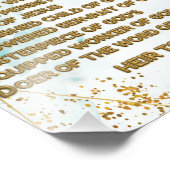 Goud Bijbelse Bevestigingen Acrostiek w_Schrift 3 Foto Afdruk (Hoek)