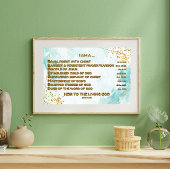 Goud Bijbelse Bevestigingen Acrostiek w_Schrift 3 Poster