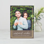 Goud bijgesneden Warm Wishes Brown (Staand voorkant)