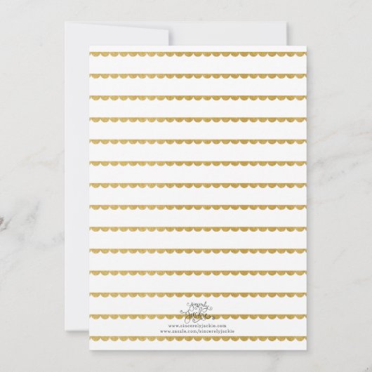 Goud bijgesneden Warm Wishes Brown (Achterkant)