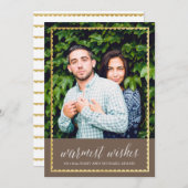 Goud bijgesneden Warm Wishes Brown (Voorkant / Achterkant)