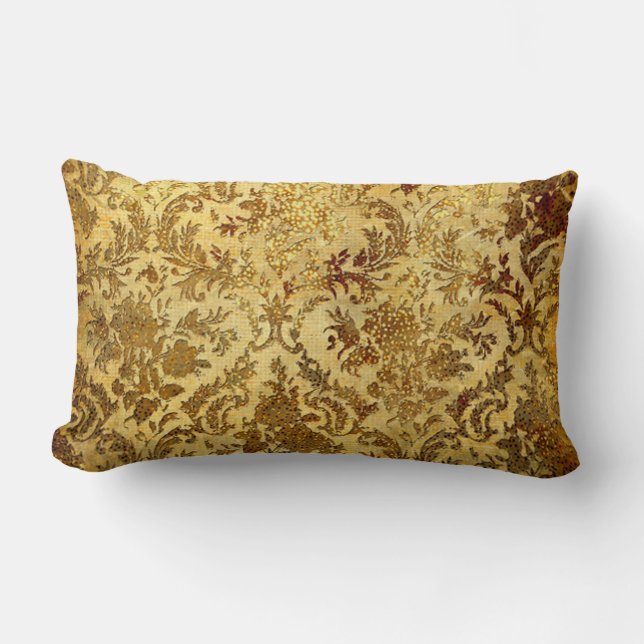 Goud, bijtend, , antiek, vochtig, elegant, chic, kussen (Voorkant)