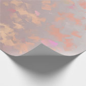 Goud, blad, bladeren, patroon, modern, vakantie, cadeaupapier (Hoek)