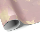 Goud, blad, bladeren, patroon, modern, vakantie, cadeaupapier (Rol Hoek)